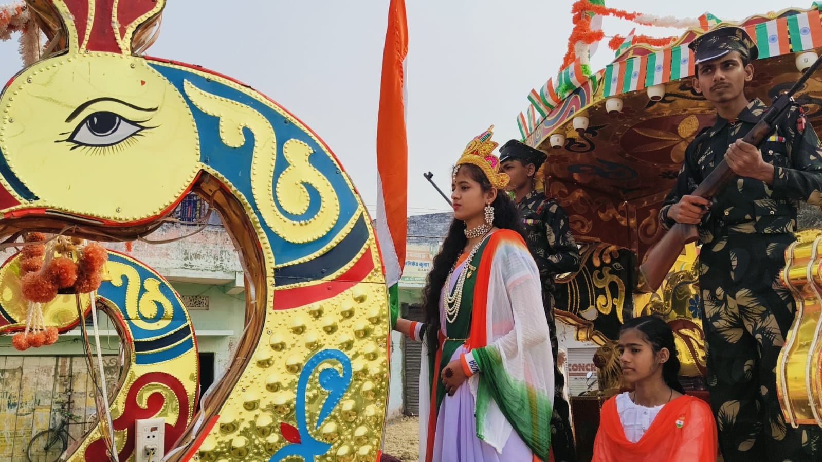 Cultural programme on the school stage